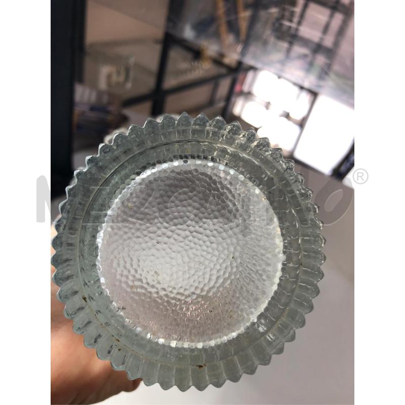 VASO VETRO ORLATO RIGATO  | Mercatino dell'Usato Avellino 4