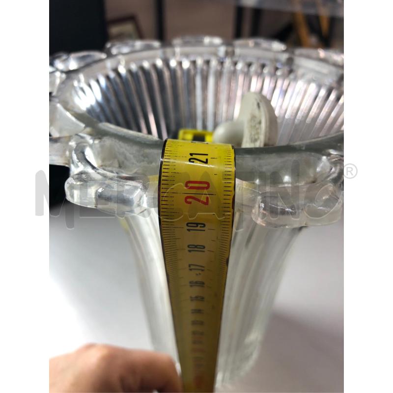 VASO VETRO ORLATO RIGATO  | Mercatino dell'Usato Avellino 5