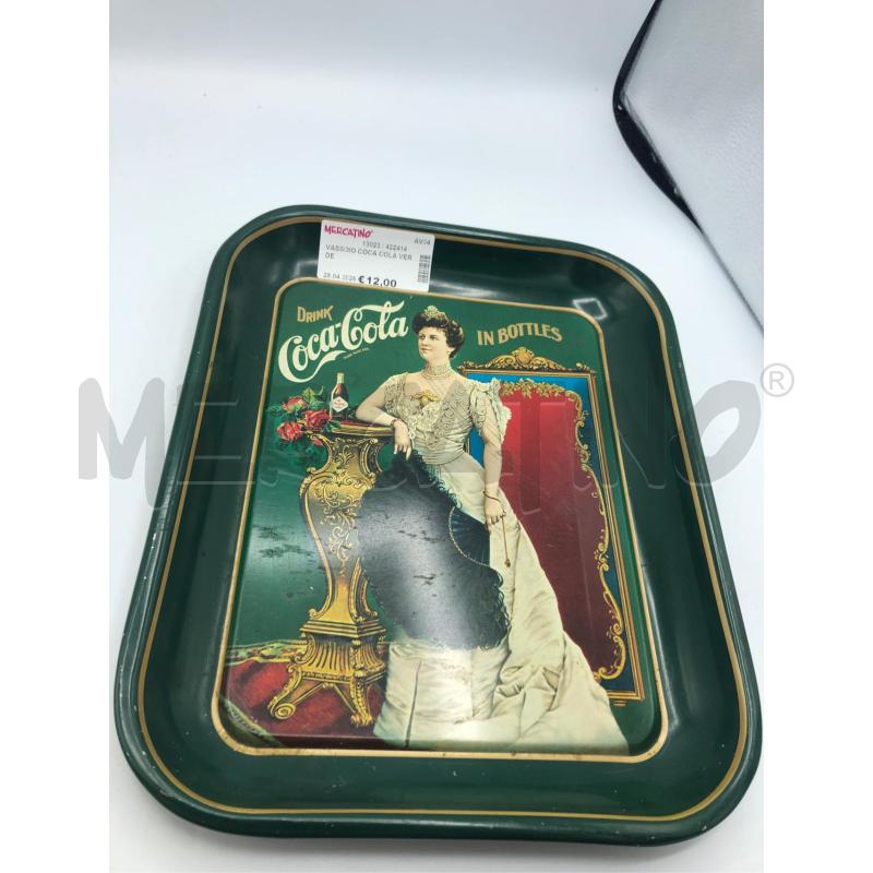 VASSOIO COCA COLA VERDE | Mercatino dell'Usato Avellino 2