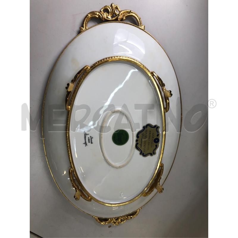 VASSOIO LIMOGE BASE DORATA PIEDINI  | Mercatino dell'Usato Avellino 4