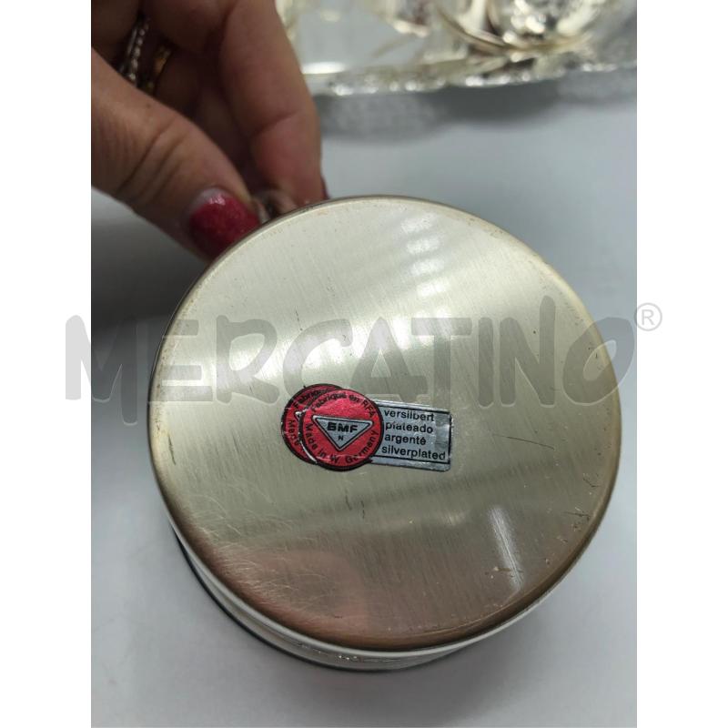 VASSOIO +6 TAZZINE BASE SILVER  | Mercatino dell'Usato Avellino 3