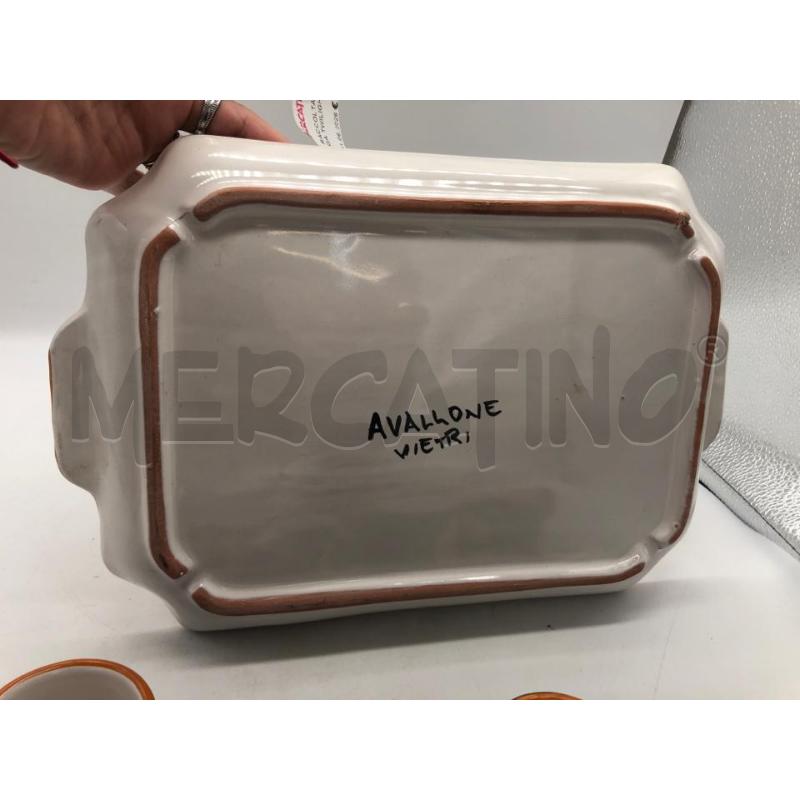 VASSOIO +6 TAZZINE+ZUCC+SCAT VIETRI  | Mercatino dell'Usato Avellino 5