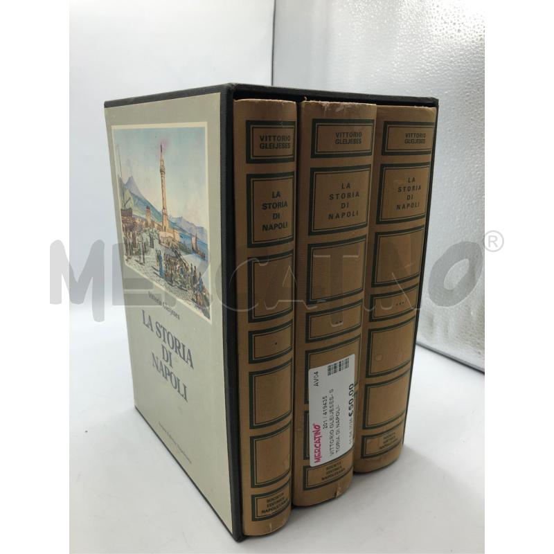 VITTORIO GLEIJESES- STORIA DI NAPOLI- 3 VOLUMI - SOC.ED.NAPOLETANA 1981 | Mercatino dell'Usato Avellino 1