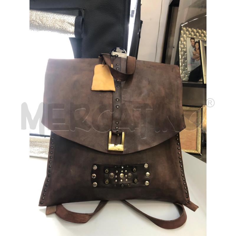 ZAINO DONNA COCCIO BORCHIE CUOIO  | Mercatino dell'Usato Avellino 1