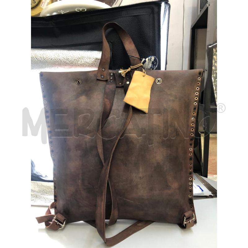 ZAINO DONNA COCCIO BORCHIE CUOIO  | Mercatino dell'Usato Avellino 3