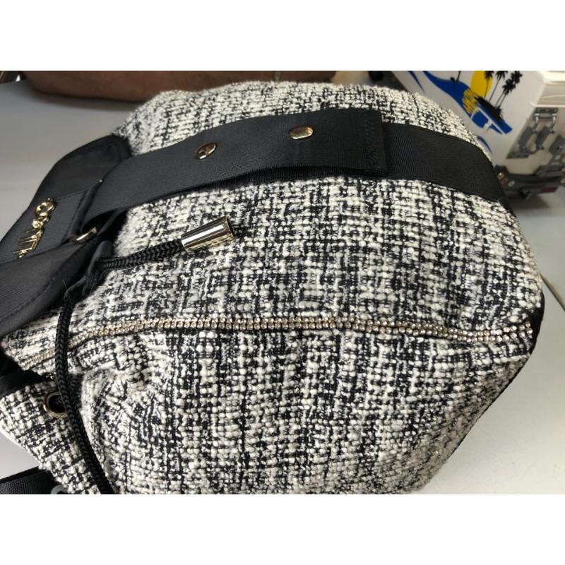 ZAINO DONNA LIU.JO BUCLÈ BIANCO NERO | Mercatino dell'Usato Avellino 3