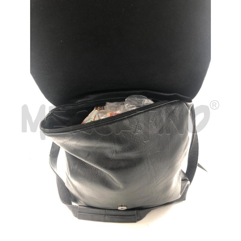 ZAINO DONNA PELLE NERO  | Mercatino dell'Usato Avellino 2