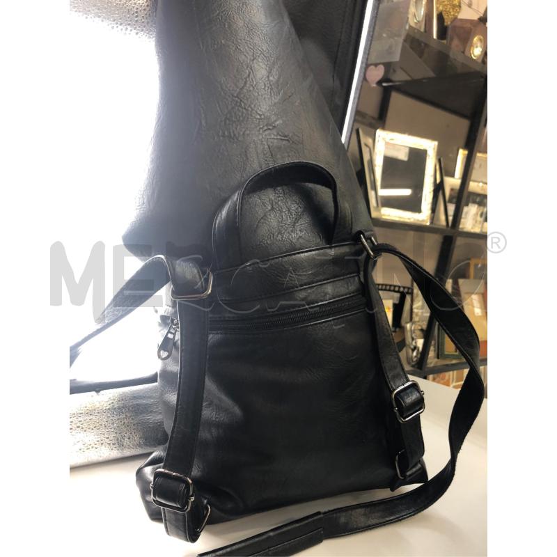 ZAINO DONNA PELLE NERO  | Mercatino dell'Usato Avellino 3