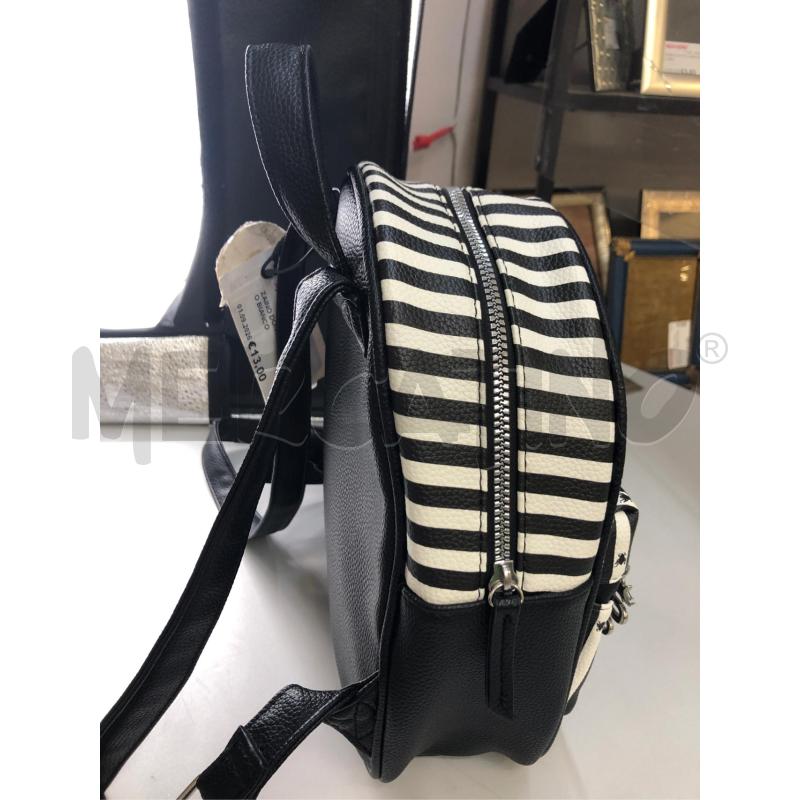 ZAINO DONNA RIGHE NERO BIANCO  | Mercatino dell'Usato Avellino 2