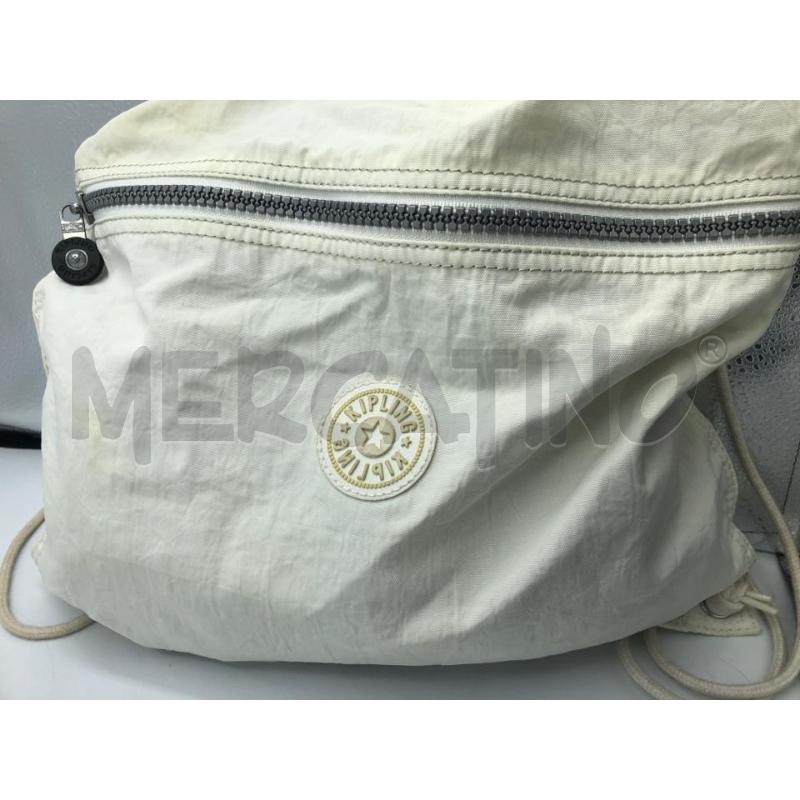 ZAINO DONNA SACCA BIANCO KIPLING  | Mercatino dell'Usato Avellino 4