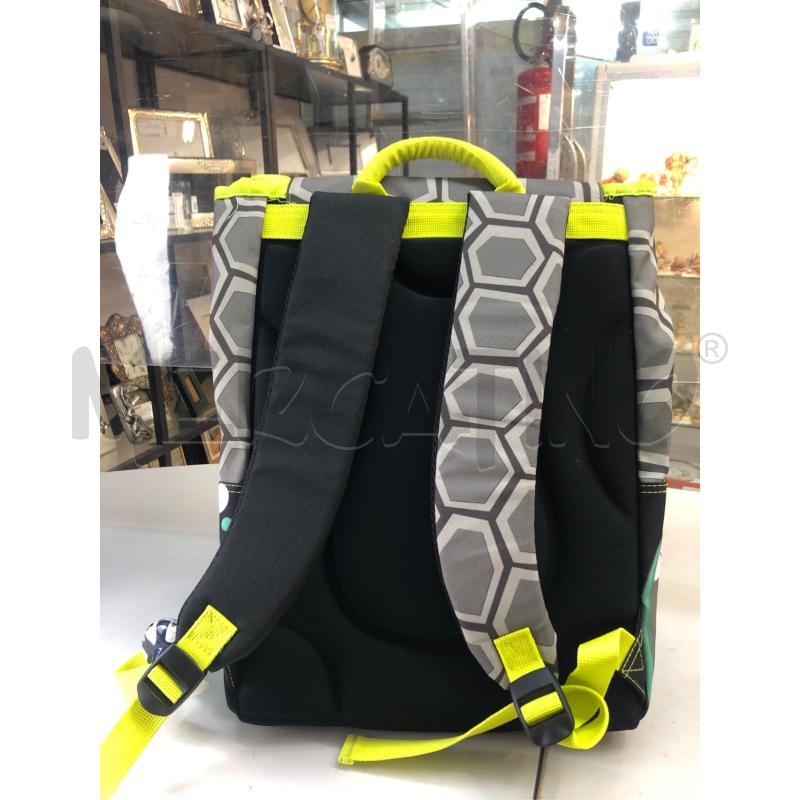 ZAINO SCUOLA GRIGIO VERDE  | Mercatino dell'Usato Avellino 3