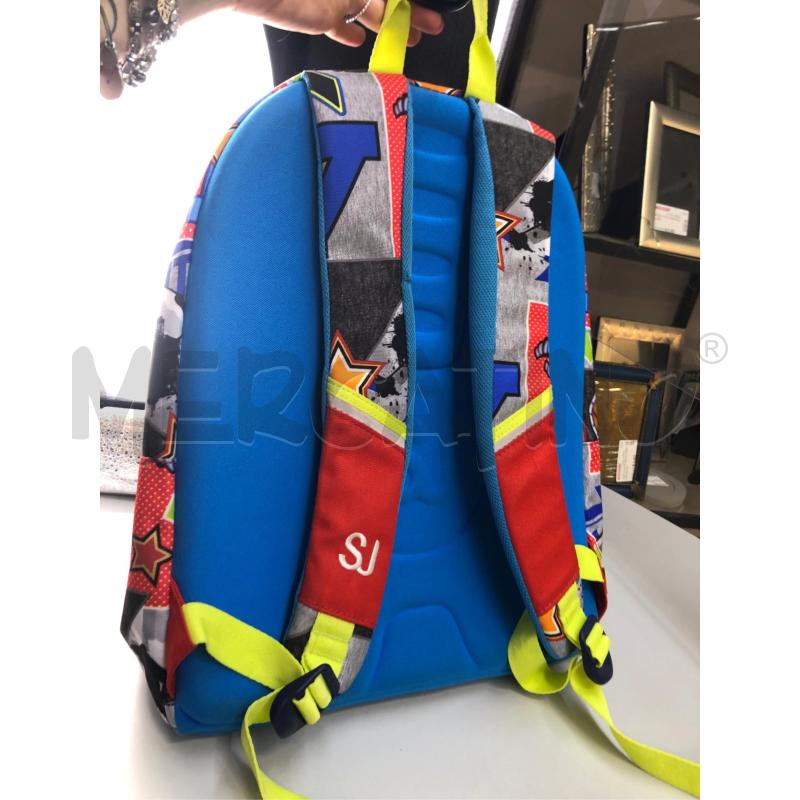 ZAINO SCUOLA SJ BLU GRIGIO  | Mercatino dell'Usato Avellino 2