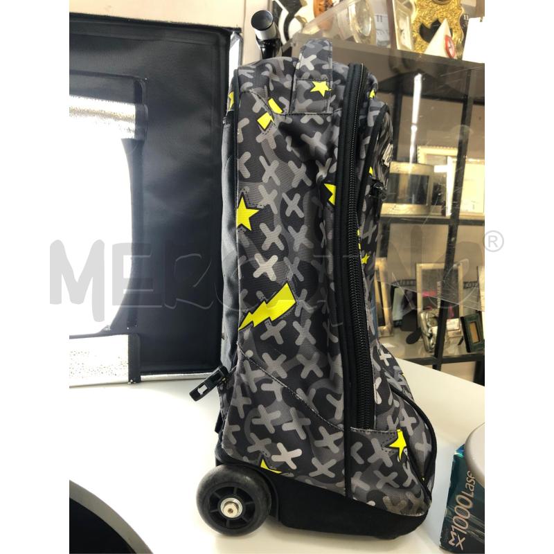 ZAINO SCUOLA TROLLEY APPACK NERO STELLE | Mercatino dell'Usato Avellino 3