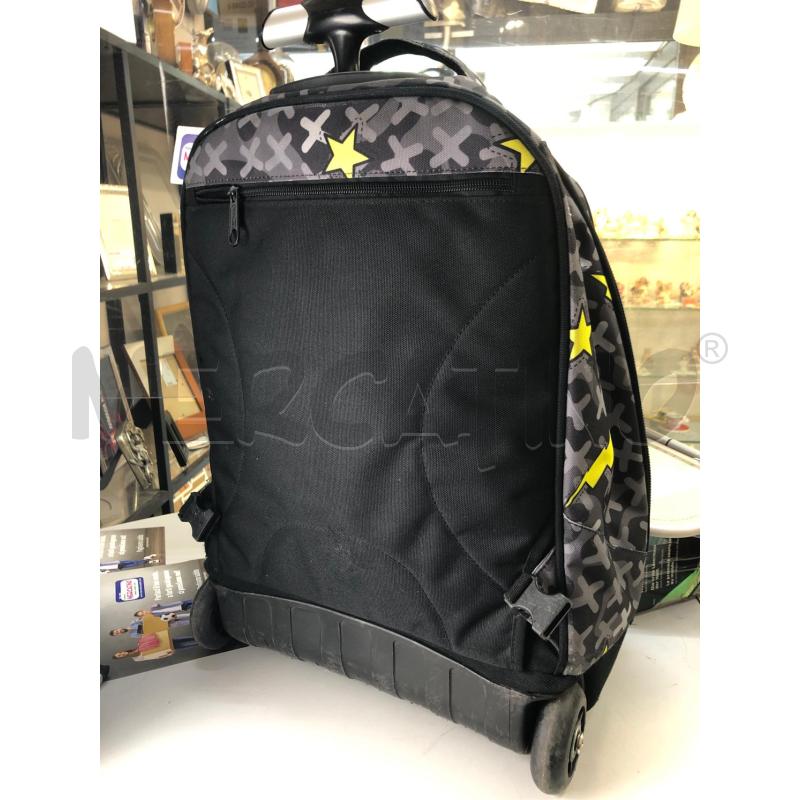 ZAINO SCUOLA TROLLEY APPACK NERO STELLE | Mercatino dell'Usato Avellino 4