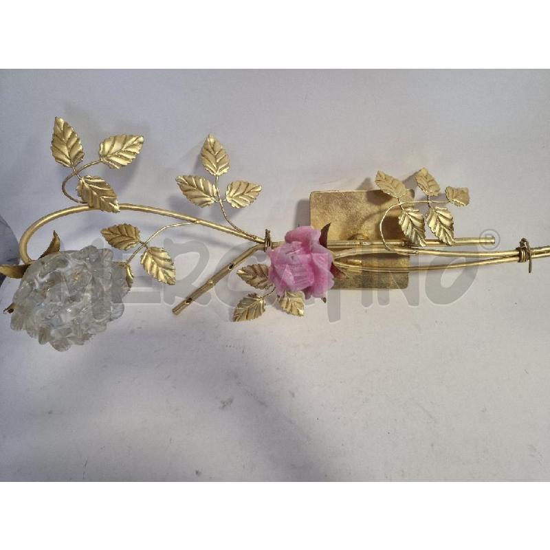 APPLIQUE RORATI CON FIORI BIANCO E ROSA | Mercatino dell'Usato Bisceglie 2