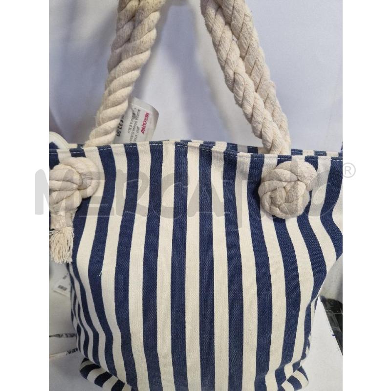 BORSA DONNA GUESS FASCE BIANCA E BLU | Mercatino dell'Usato Bisceglie 2