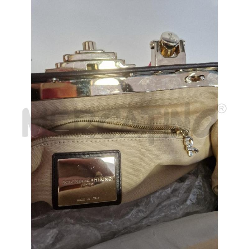 BORSA DONNA MARRONE ROBERTA DI CAMERINO CINDOLO R  | Mercatino dell'Usato Bisceglie 3