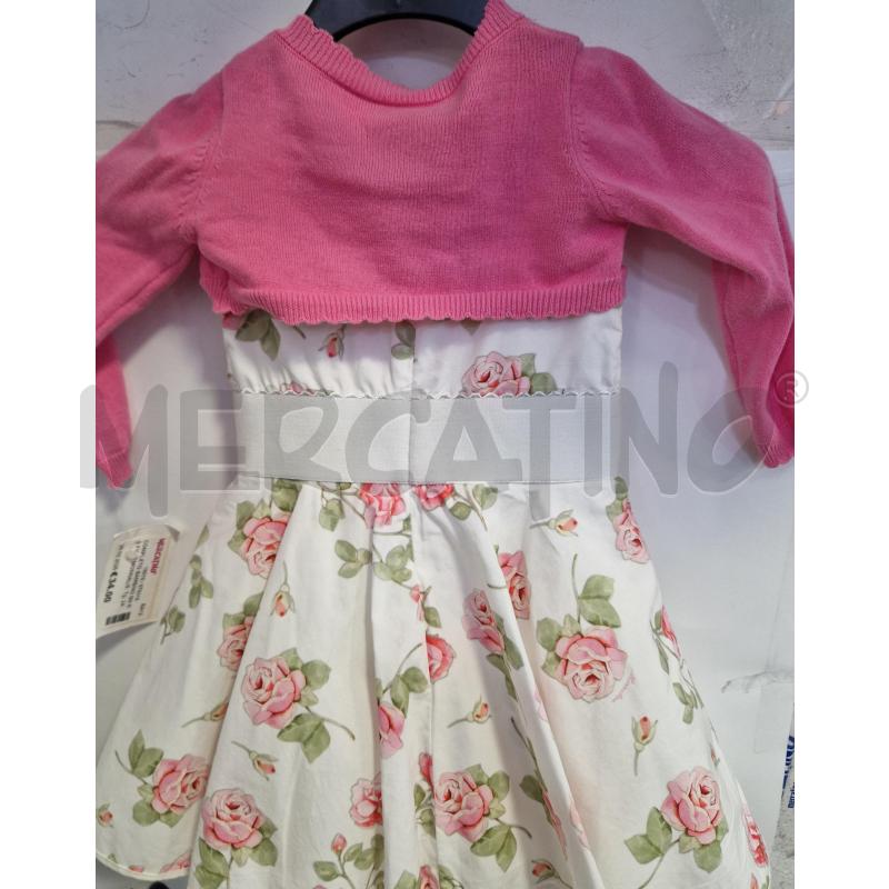 COMPLETO BAMBINO BN RS FIORI MONNALISA | Mercatino dell'Usato Bisceglie 2
