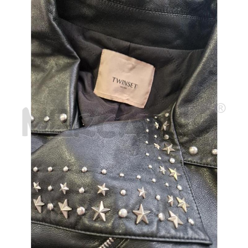 GIUBBOTTO DONNA PELLE BORCHIE  TWIN SET | Mercatino dell'Usato Bisceglie 3