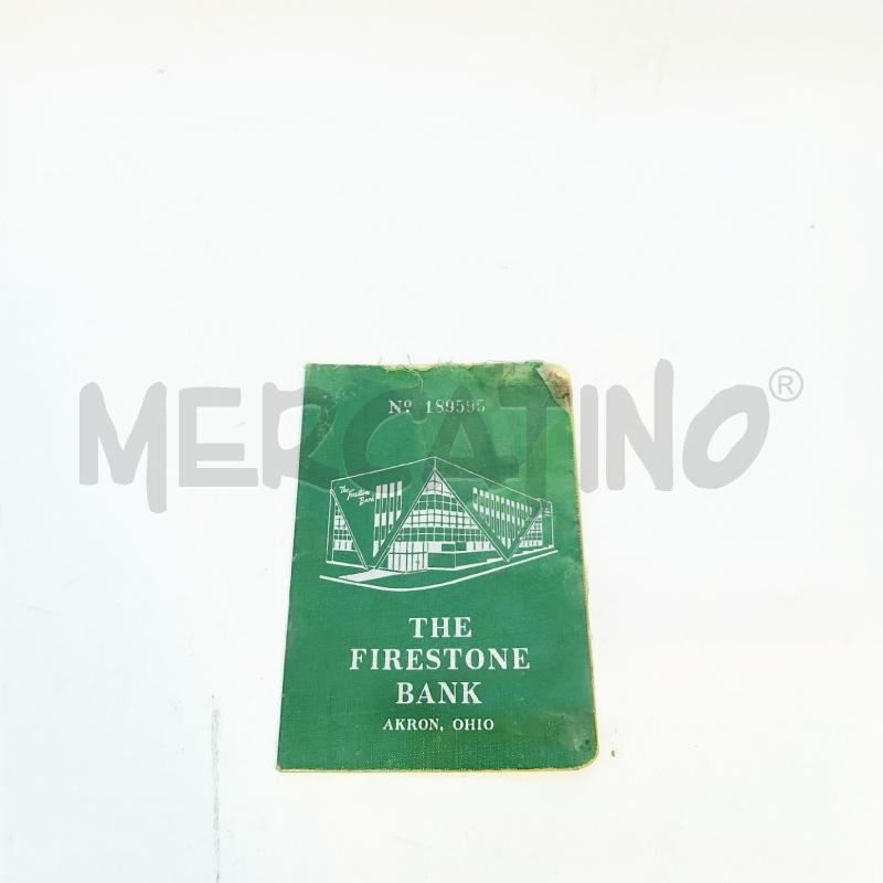 LIBRETTO BANCARIO DEL 1957 THE FIRESTONE BANL AKRON,OHIO | Mercatino dell'Usato Bisceglie 1