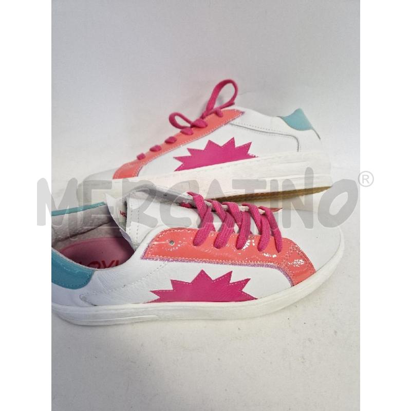 SCARPE DONNA  LOVLET BIANCHE LACCI ROSA | Mercatino dell'Usato Bisceglie 2