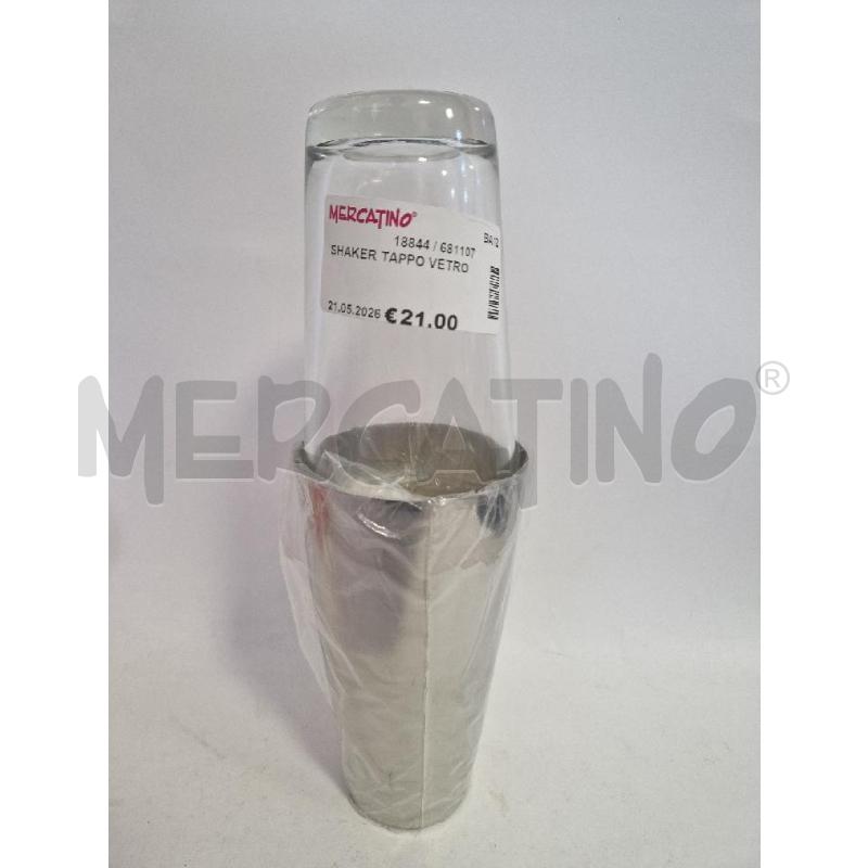 SHAKER TAPPO VETRO  | Mercatino dell'Usato Bisceglie 1