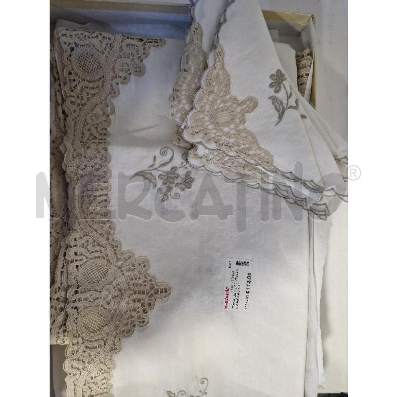 TOVAGLIA BEIGE +TOVAGLIA RICAMO +12 TOVAGLIO | Mercatino dell'Usato Bisceglie 1