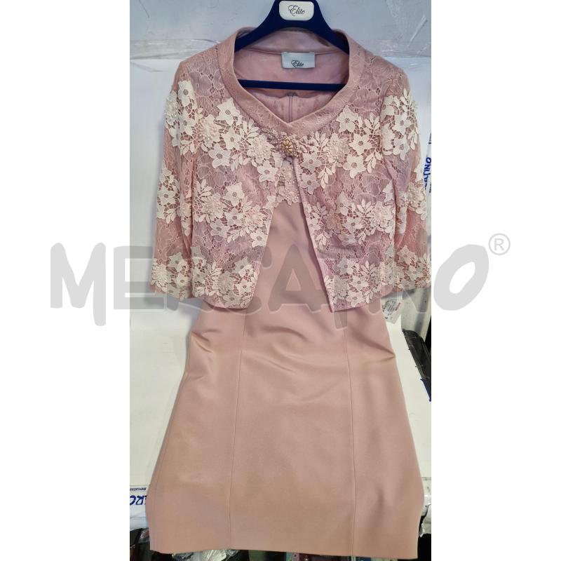 VESTITO DONNA  DA CERIMONIA ROSA CON COPRI SPALLE  | Mercatino dell'Usato Bisceglie 1