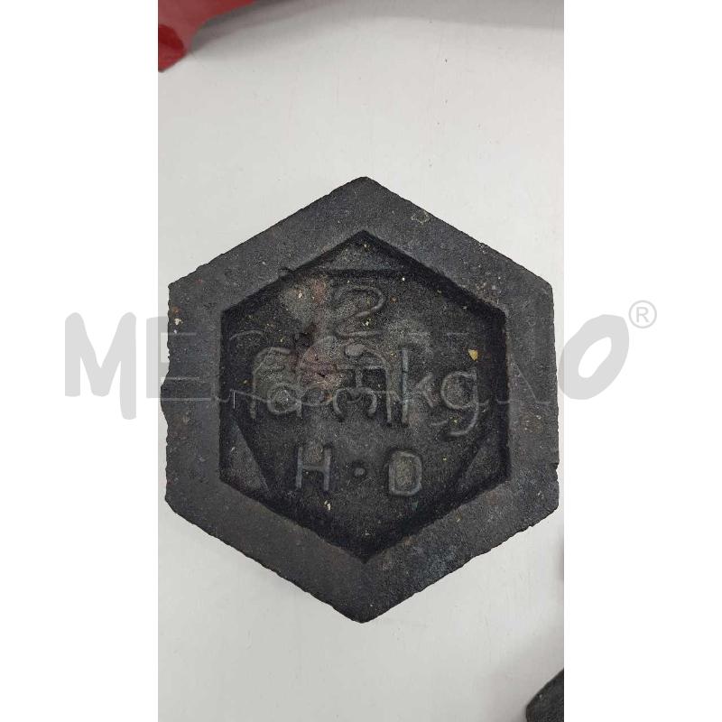 BILANCIA ROSSA 1 PIATTO METALLO+6PESI | Mercatino dell'Usato Putignano 4