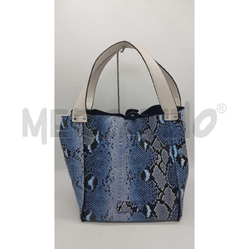 BORSA D CAFE NOIR DOUBLEFACE NERA ÈPITONATA CELESTE | Mercatino dell'Usato Putignano 2