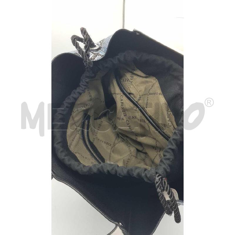 BORSA D CAFE NOIR DOUBLEFACE NERA ÈPITONATA CELESTE | Mercatino dell'Usato Putignano 3