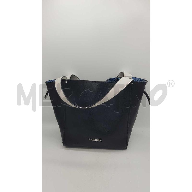 BORSA D CAFE NOIR DOUBLEFACE NERA ÈPITONATA CELESTE | Mercatino dell'Usato Putignano 4
