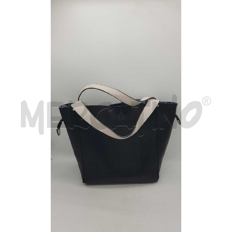 BORSA D CAFE NOIR DOUBLEFACE NERA ÈPITONATA CELESTE | Mercatino dell'Usato Putignano 5