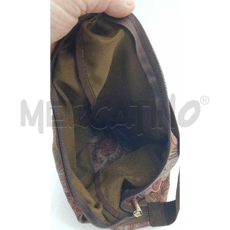 BORSA D ETRO SECCHIELLO TESSUTO FANTASIA MARRONE | Mercatino dell'Usato Putignano 4