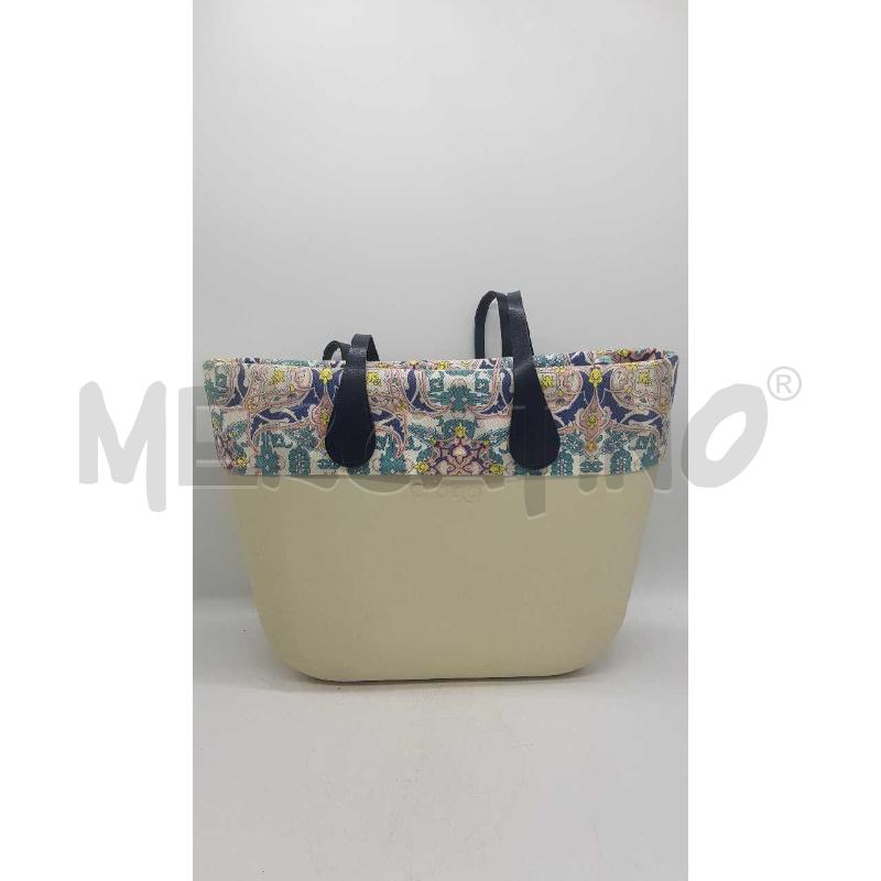 BORSA D O BAG GOMMA PANNA FODERA TESSUTO FANTASIA PASTELLO | Mercatino dell'Usato Putignano 1