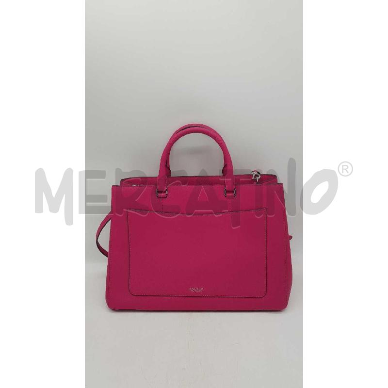 BORSA D RALPH LAUREN FUXIA RIGIDA TRACOLLA 2MANICI | Mercatino dell'Usato Putignano 1
