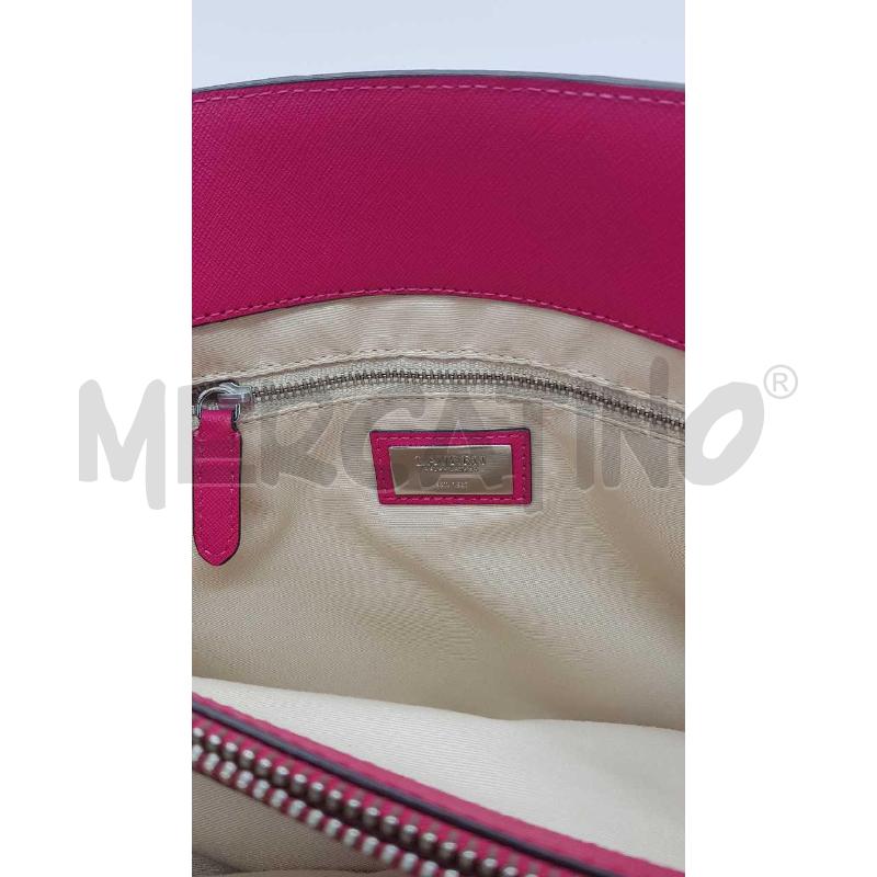 BORSA D RALPH LAUREN FUXIA RIGIDA TRACOLLA 2MANICI | Mercatino dell'Usato Putignano 4