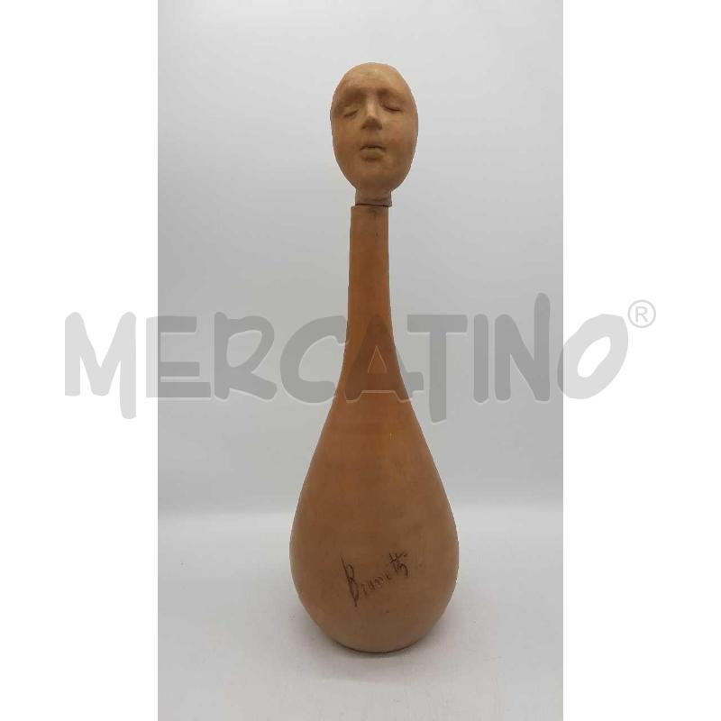 BOTTIGLIA ARTISTICA VINCENZO BRUNETTI GREZZA TAPPO VOLTO | Mercatino dell'Usato Putignano 5