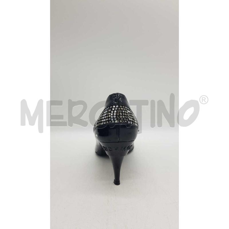 DECOLLETE D RICHMOND NERO VERNICE PUNTA FASCIA STRASS | Mercatino dell'Usato Putignano 3