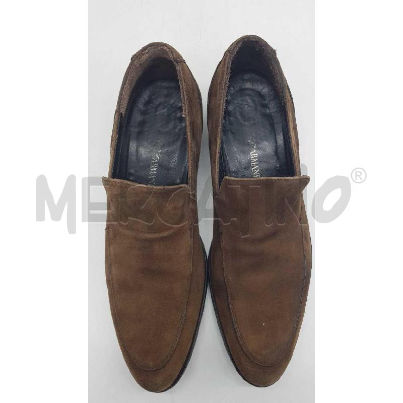 MOCASSINI U GIORGIO ARMANI CAMOSCIO MARRONE  | Mercatino dell'Usato Putignano 3