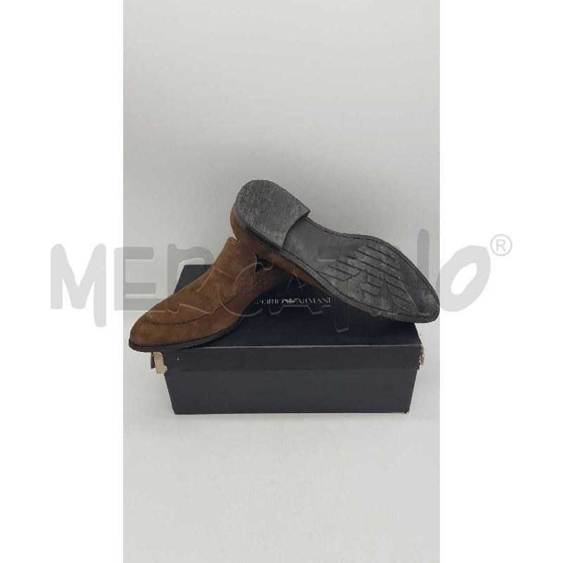 MOCASSINI U GIORGIO ARMANI CAMOSCIO MARRONE  | Mercatino dell'Usato Putignano 4