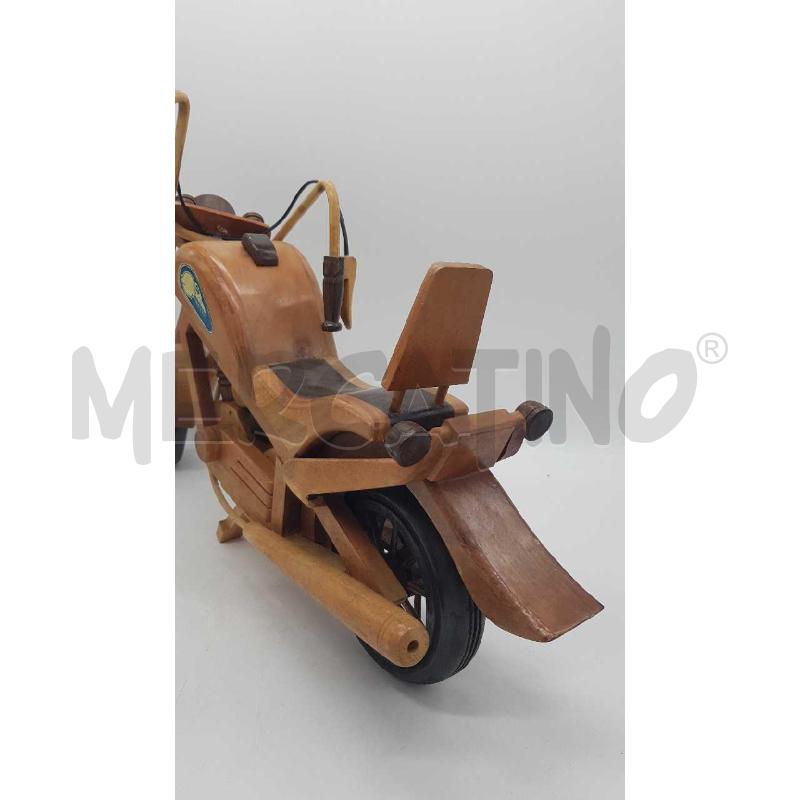 MOTOCICLETTA GRANDE IN LEGNO  | Mercatino dell'Usato Putignano 5