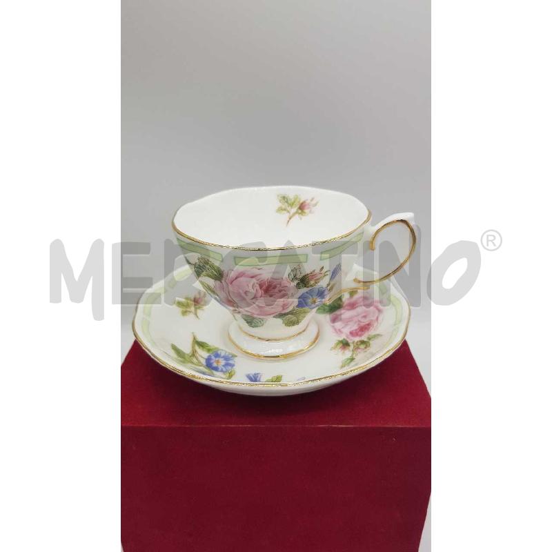 PIATTINO CON 2 TAZZE ROYAL ALBERT BOTANICAL TEAS ROSES | Mercatino dell'Usato Putignano 5