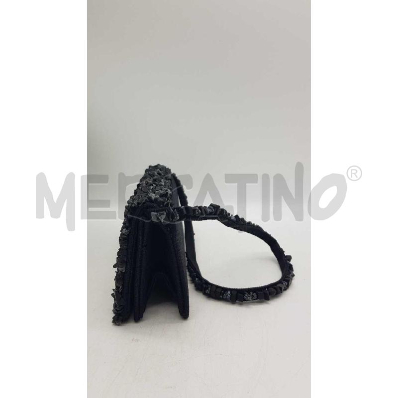 POCHETTE NERA FRANCESCO BIASIA PIETRE RILIEVO | Mercatino dell'Usato Putignano 2