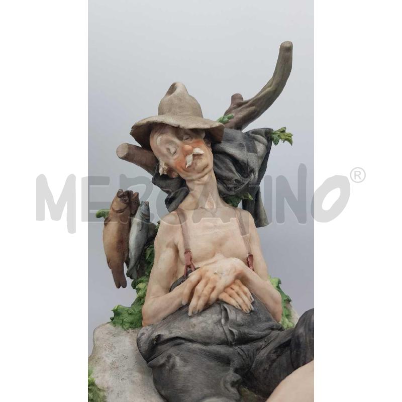 STATUA CAPODIMONTE G. CAPPE' ''CHI DORME NON PIGLIA PESCI'' | Mercatino dell'Usato Putignano 2