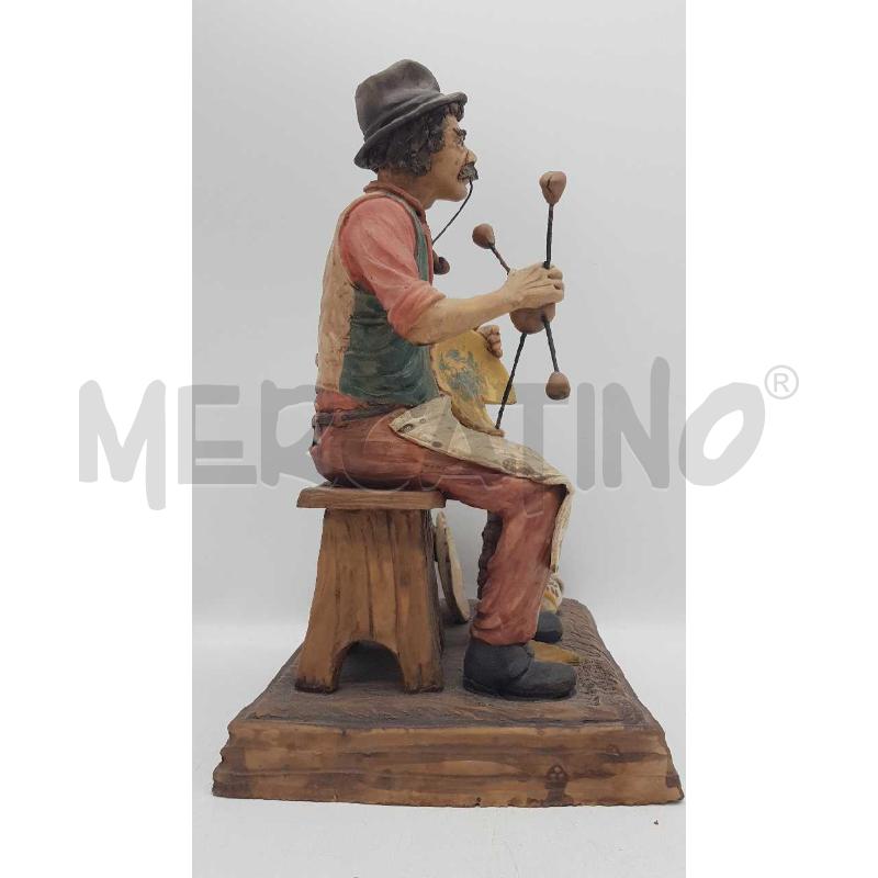 STATUA IN TERRACOTTA ANZIANO RIPARATORE DI COCCI | Mercatino dell'Usato Putignano 3
