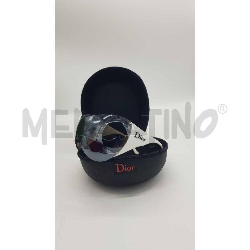 +OCCHIALI DA SOLE DIOR SKY LENTE NERA STECCHE BINCHE+FODERO | Mercatino dell'Usato Putignano 3