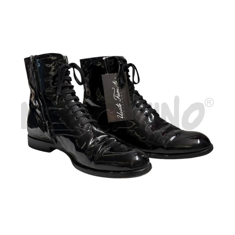 ANFIBI DONNA JIL SANDER NAVY NERO VERNICE | Mercatino dell'Usato Molfetta 2