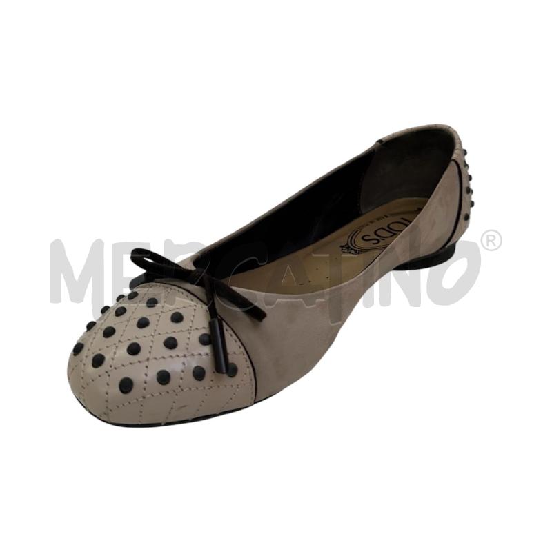 BALLERINA TOD'S BEIGE PROFILO MARRONE | Mercatino dell'Usato Molfetta 1