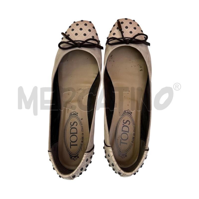 BALLERINA TOD'S BEIGE PROFILO MARRONE | Mercatino dell'Usato Molfetta 3